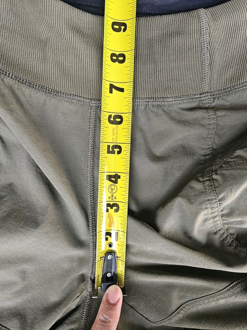 Prana Cropped Hiking Pants Womens Small Olive Green Stretch Outdoor Capris - Picture 6 of 11